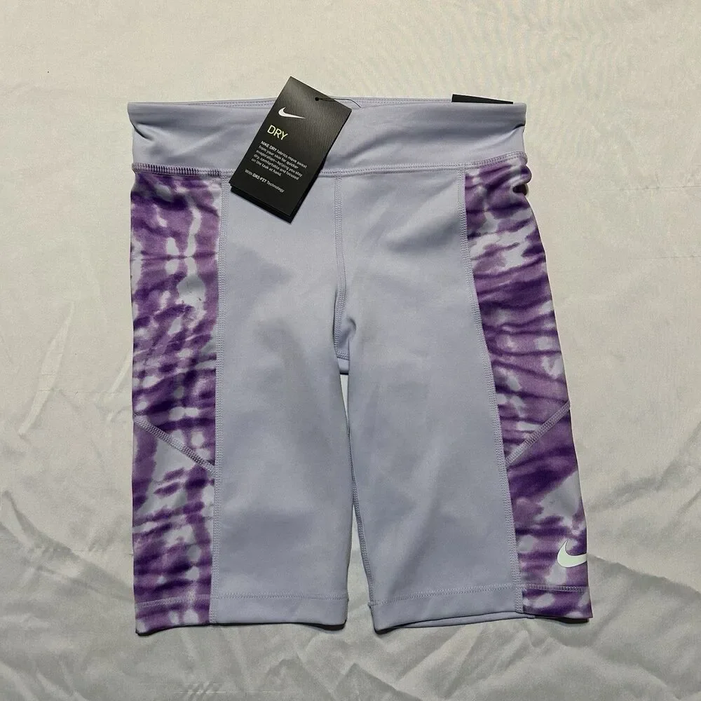 Nike Shorts Girls Medium Purple Gym Activewear New